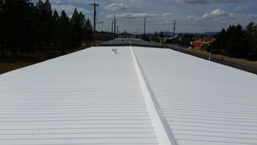waterproofed commercial roof