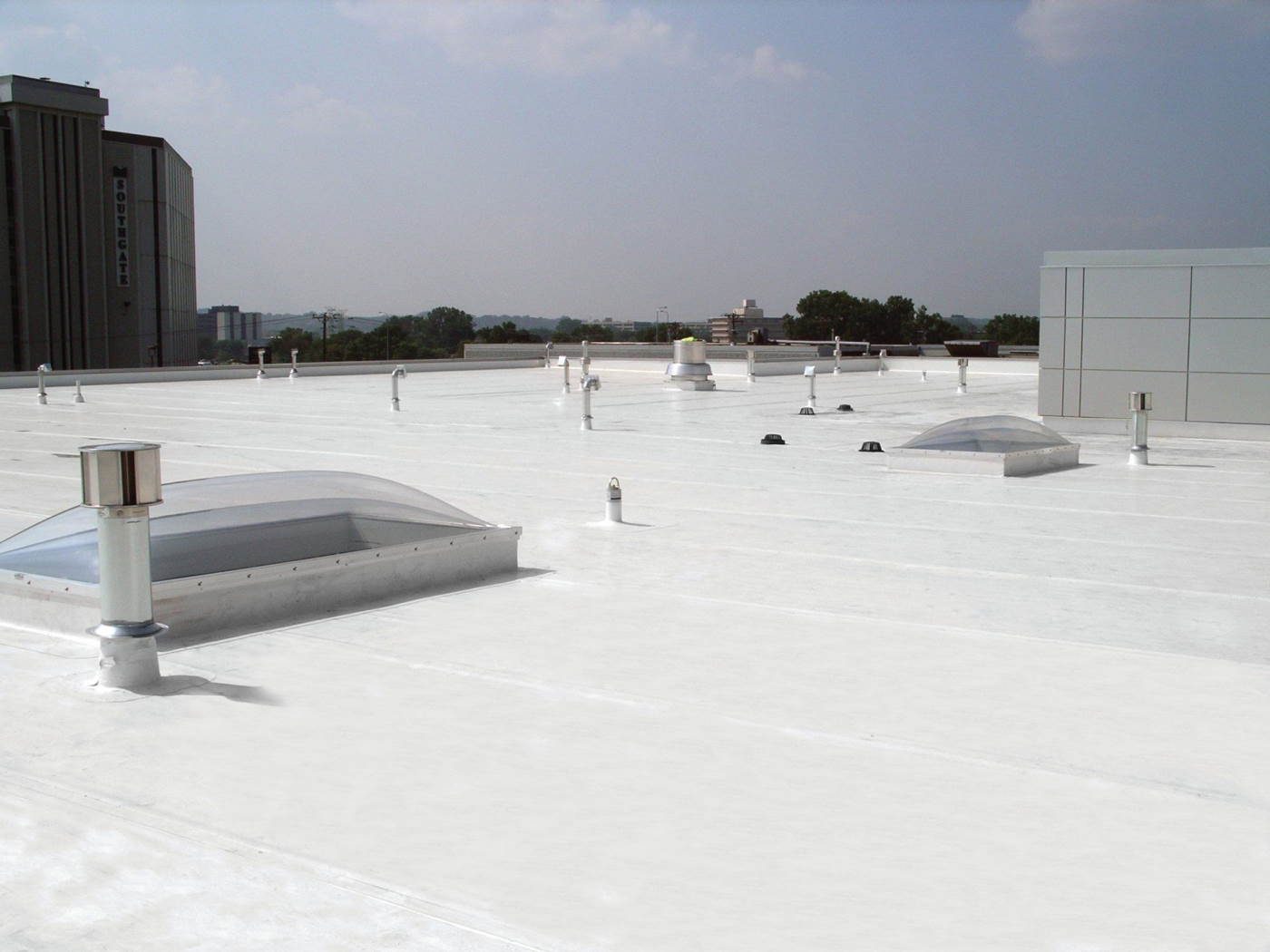 finished spray foam roofing